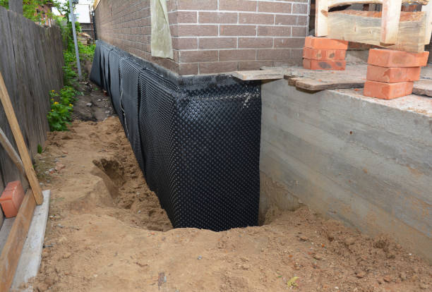 Happy homeowners after waterproofing job in Livonia